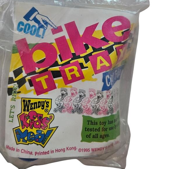 1995 Wendys Kids Meals Bike Trax New in Package - Picture 1 of 2